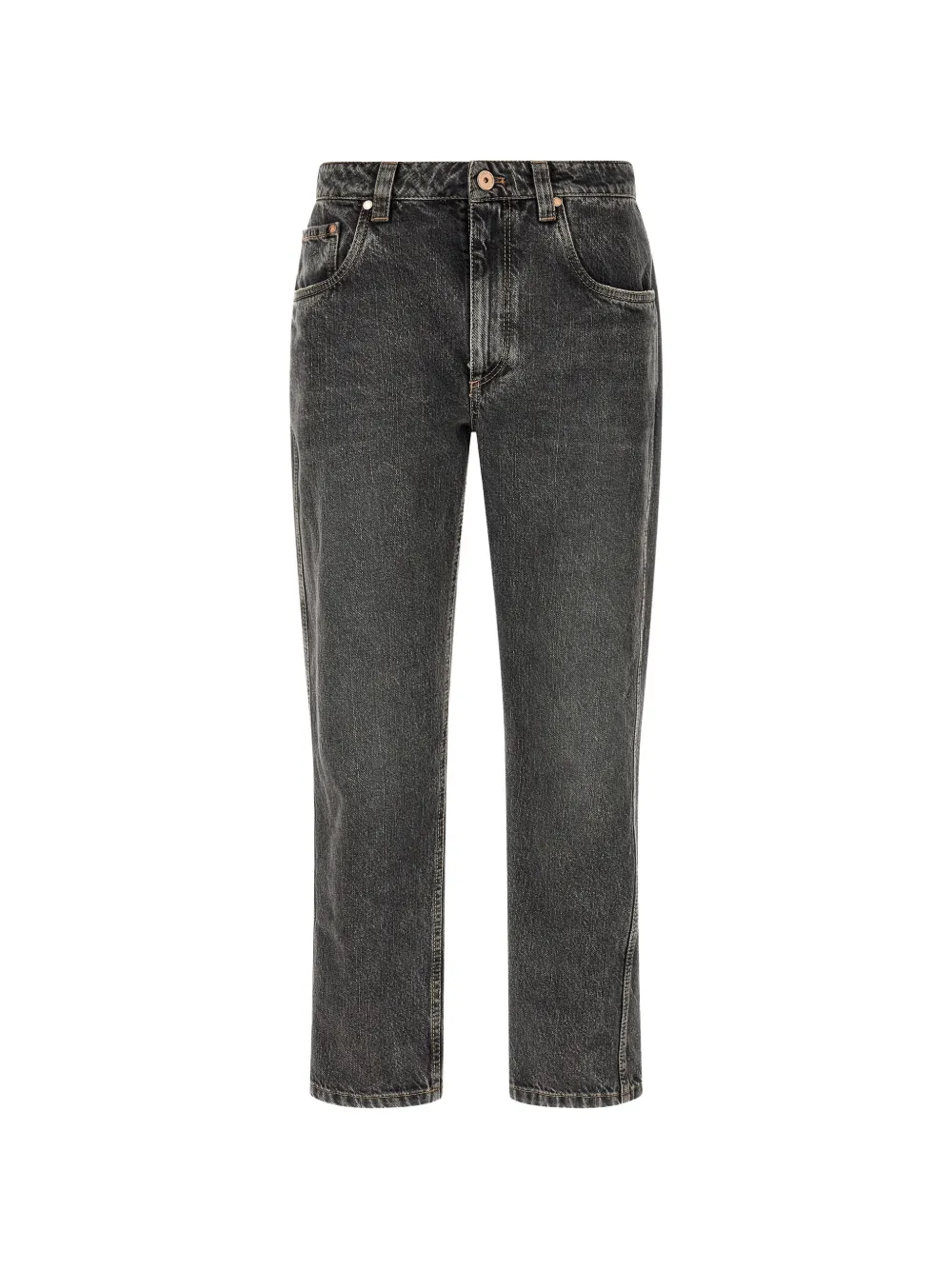 Brunello Cucinelli straight-leg denim jeans - Grigio