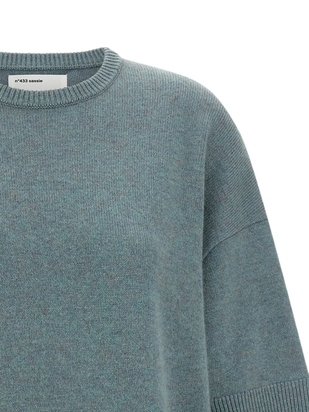 extreme cashmere n433 Sassie trui met ronde hals Blauw
