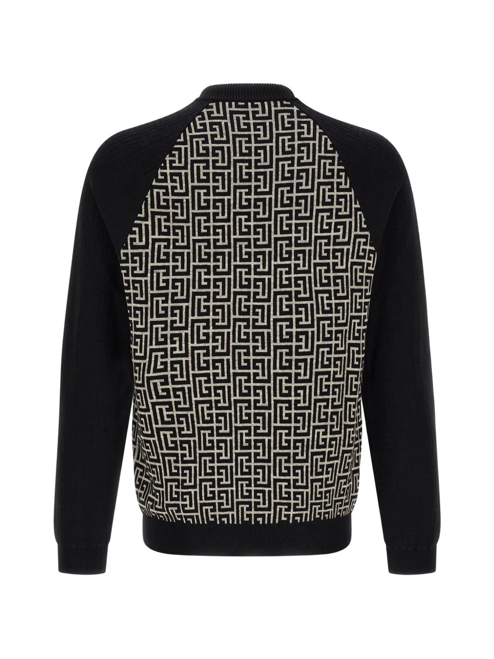 Balmain PB trui met monogram-jacquard Zwart