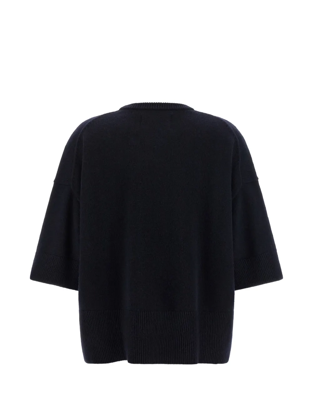 extreme cashmere n433 Sassie trui met 3 4 mouwen Blauw