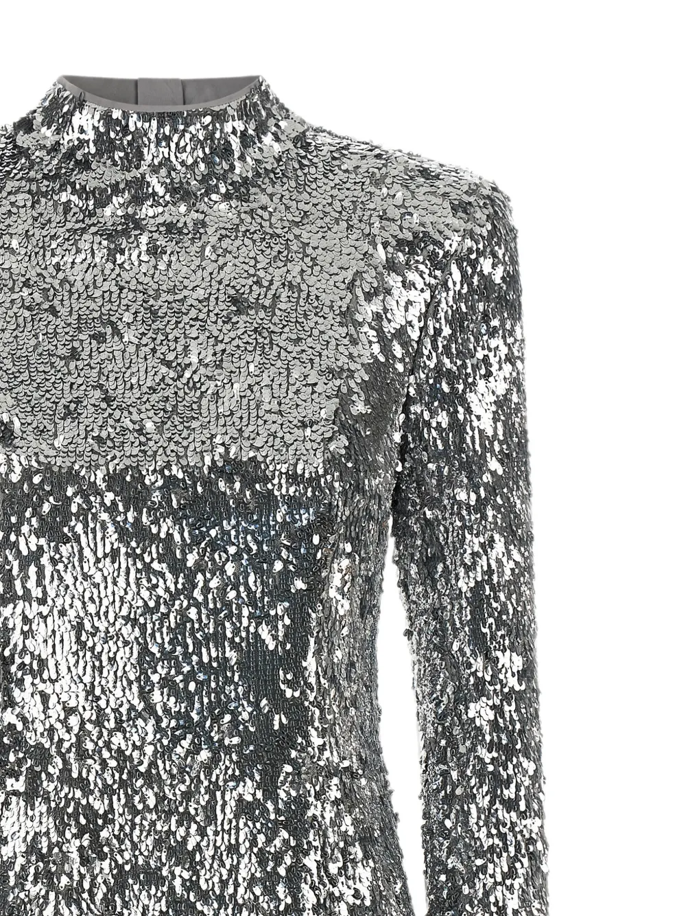 Balmain Schoudertas verfraaid met pailletten en structuur Zilver