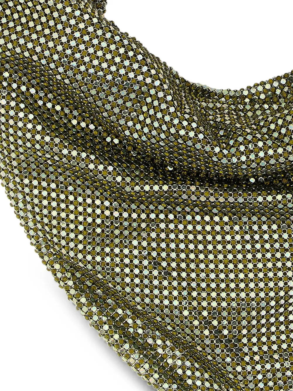 Benedetta Bruzziches Ursula schoudertas met mesh en stras Groen