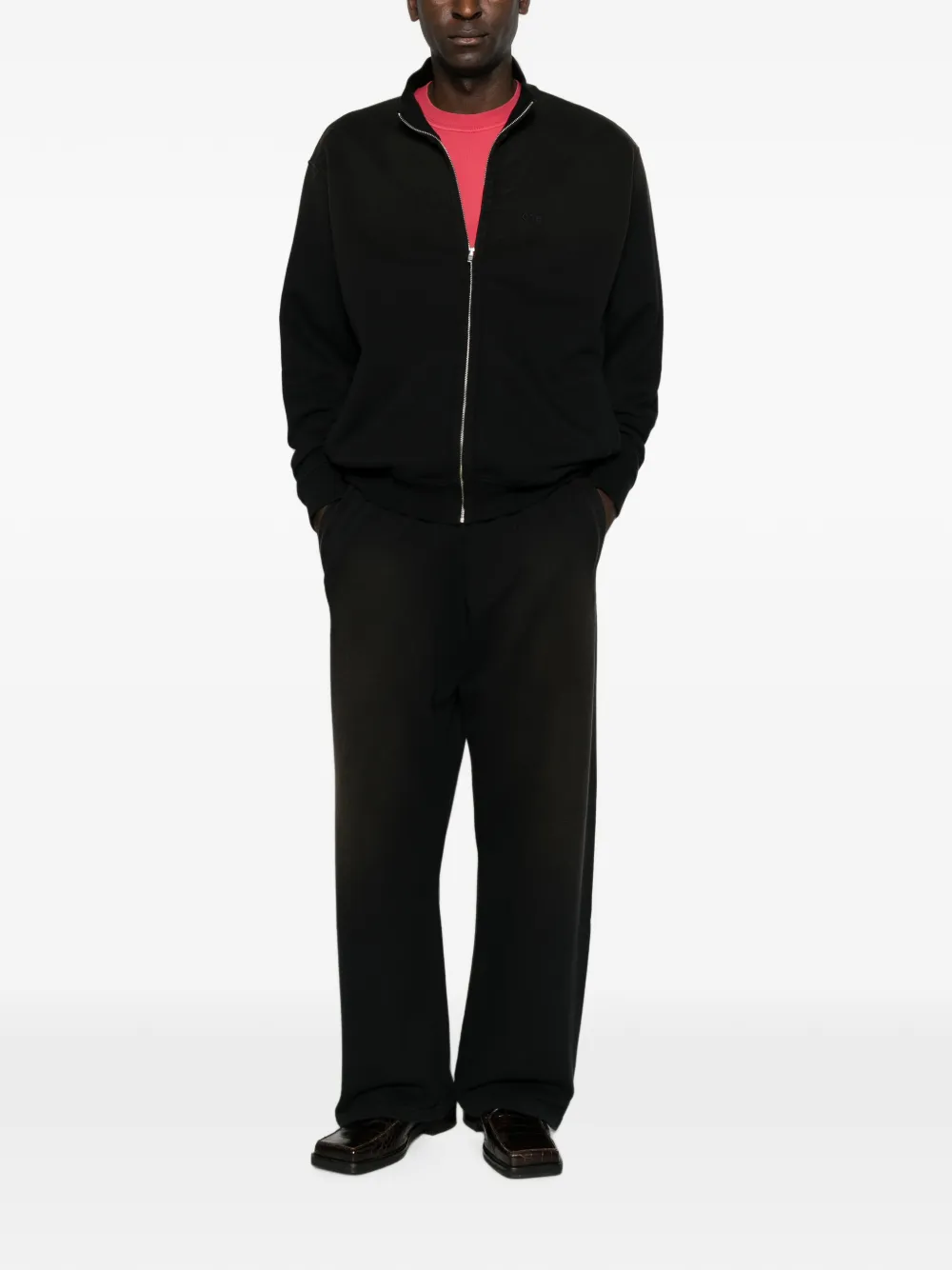 Arte Antwerp Sunfade hoodie met rits Zwart