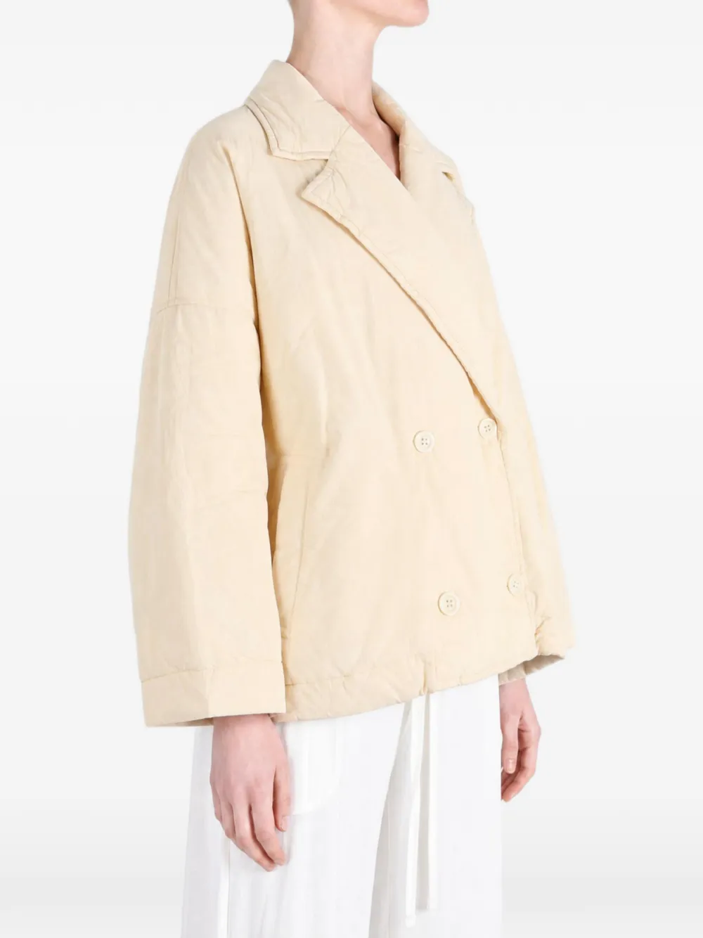 Casey Luna jack met dubbele rij knopen Beige