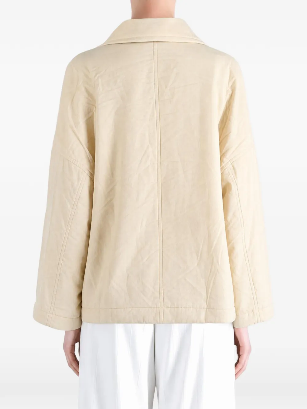 Casey Luna jack met dubbele rij knopen Beige