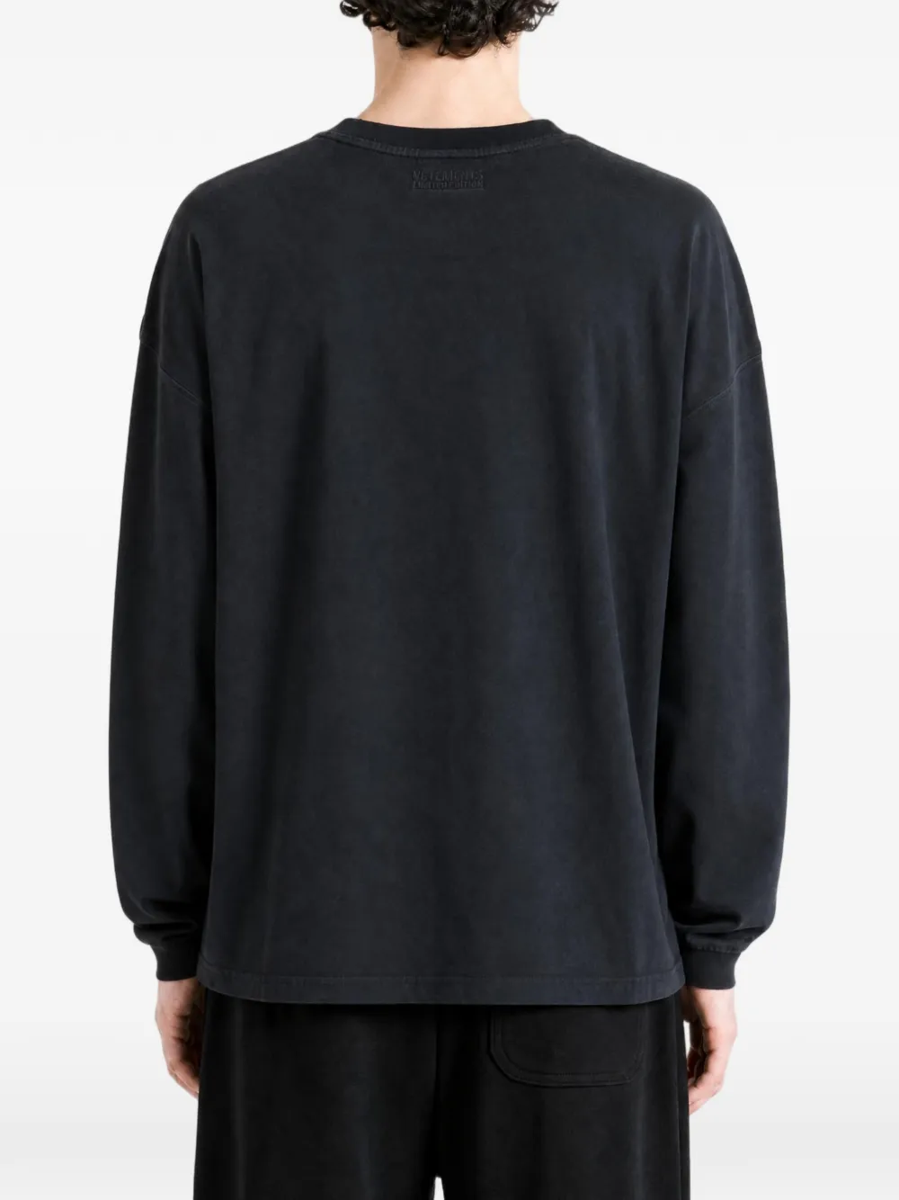 VETEMENTS T-shirt met tekst Zwart