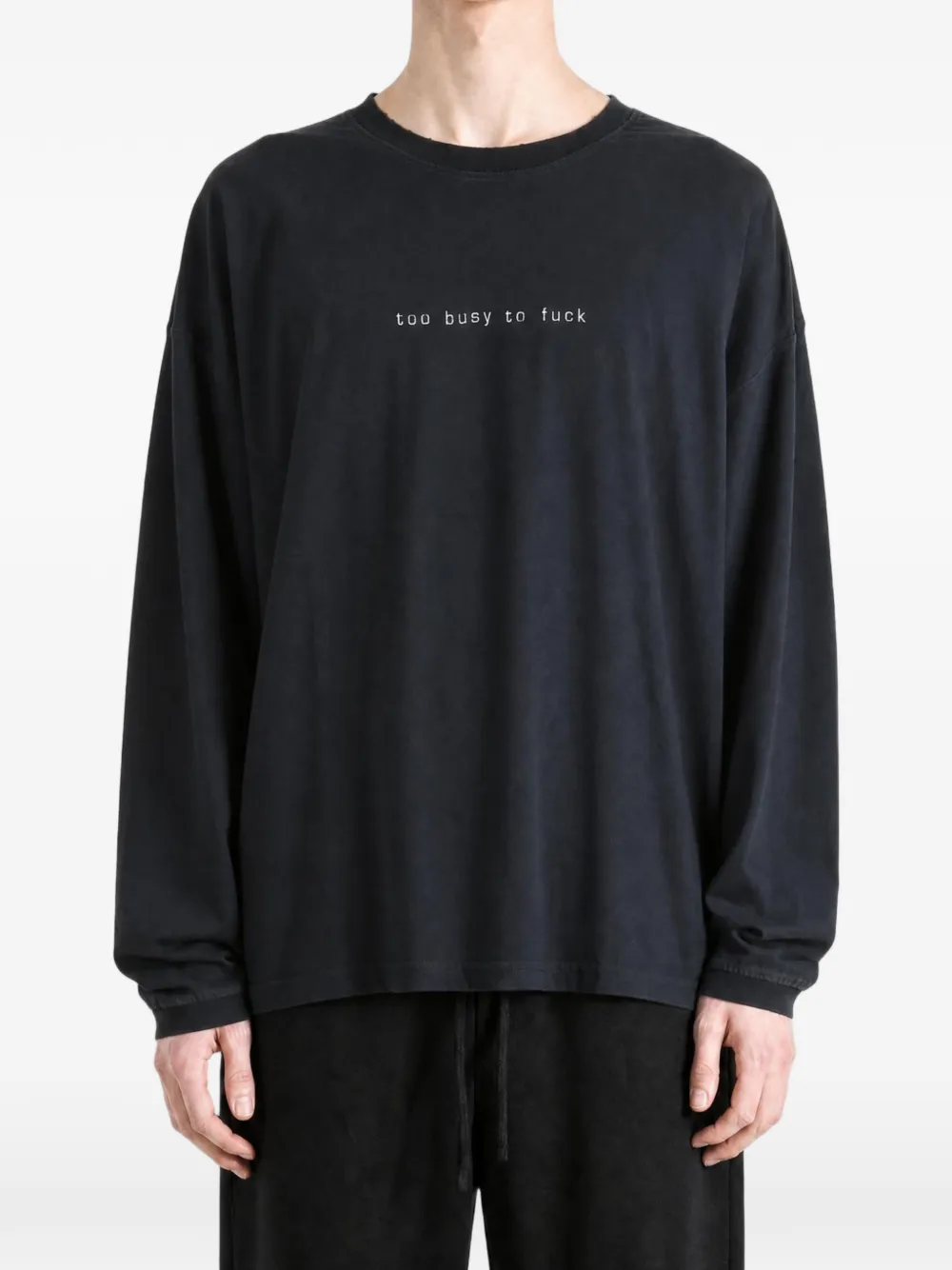 VETEMENTS T-shirt met tekst Zwart