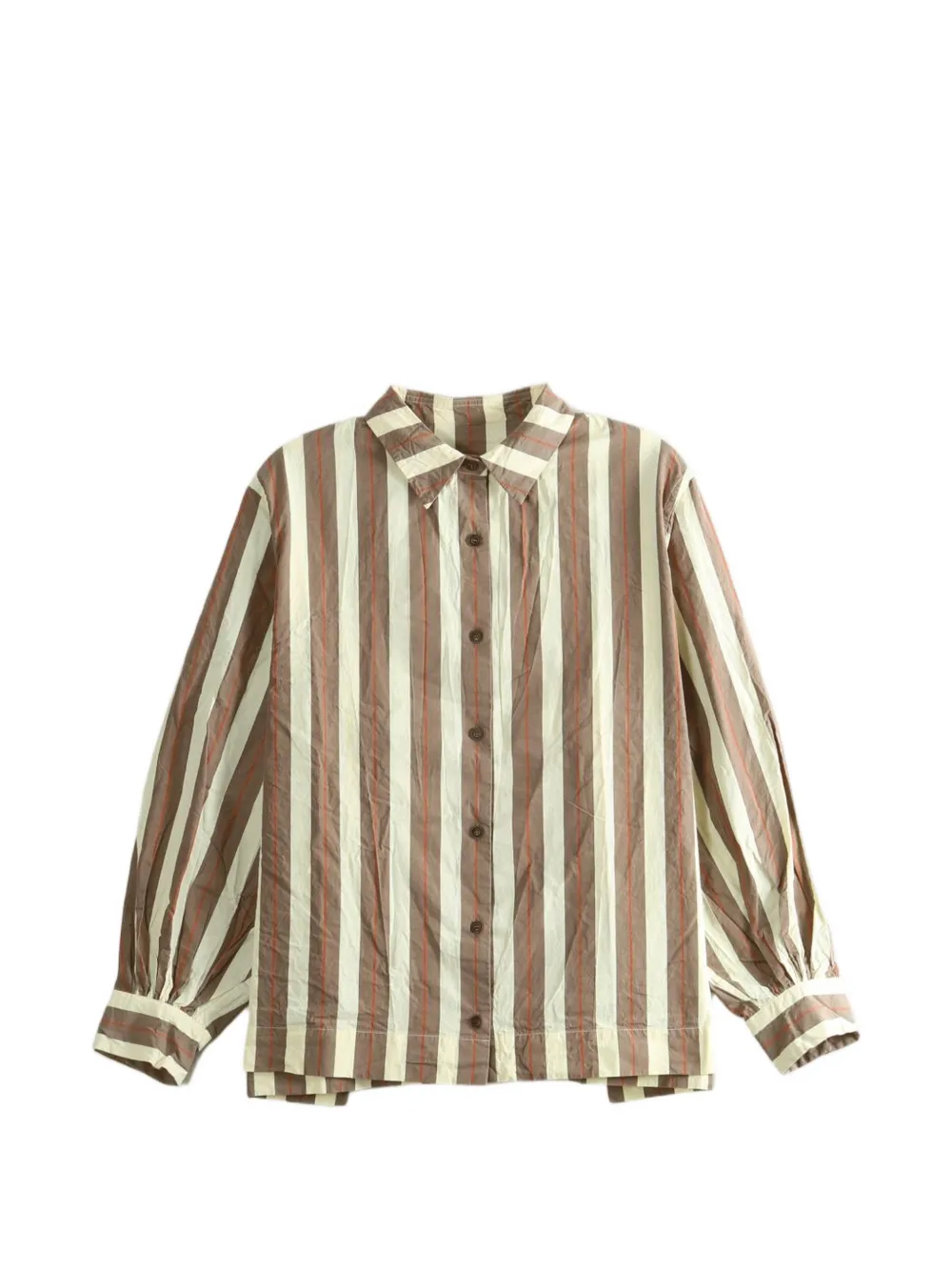 Casey Casey stripe-print long-sleeve shirt - Nude