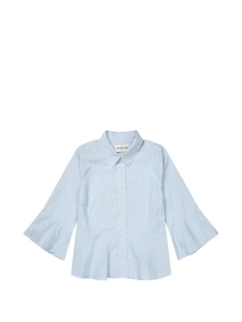 MUNTHE Veracity striped flared-sleeve shirt