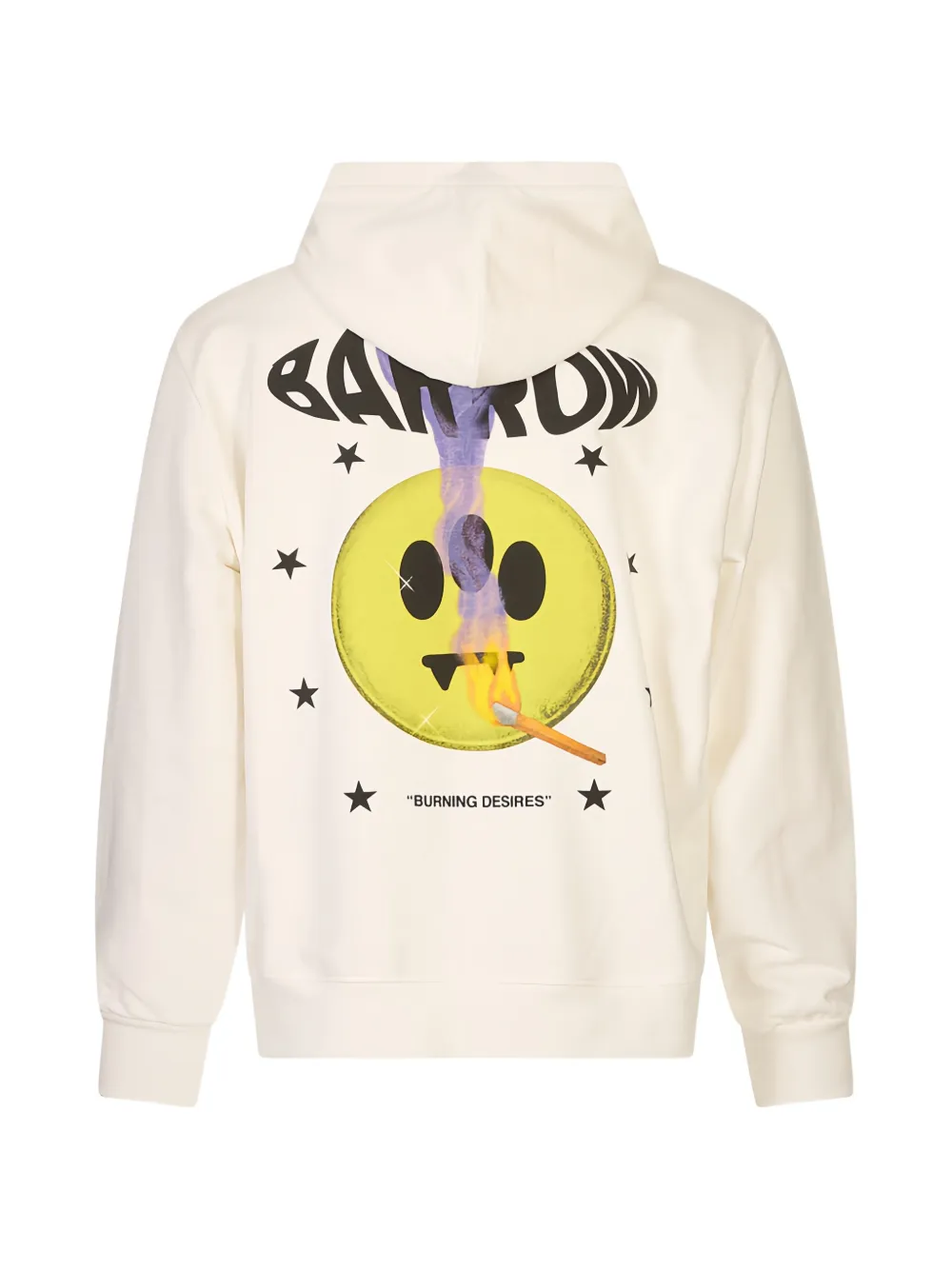 BARROW Hoodie met grafische print Wit