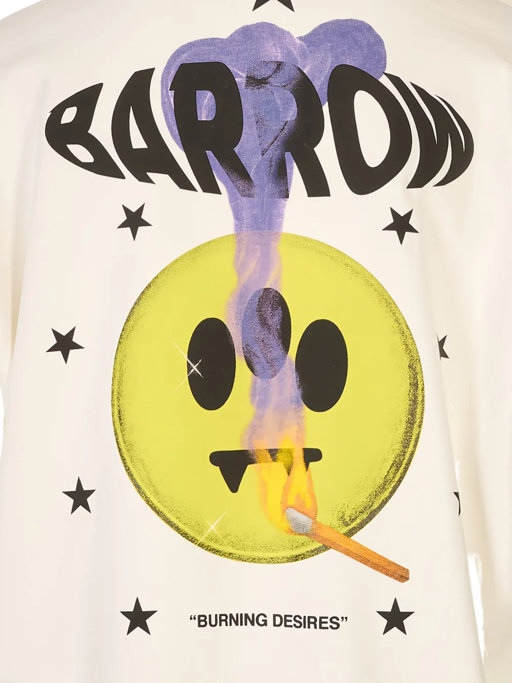BARROW Hoodie met grafische print Wit