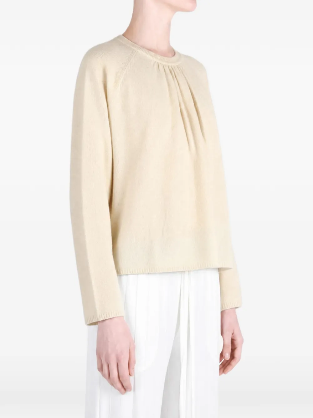 Casey Jennie trui met lange mouwen Beige
