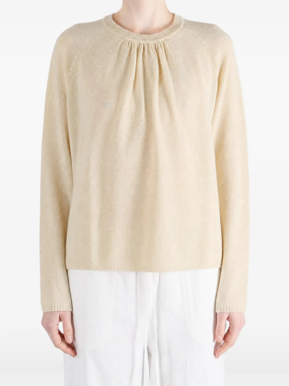 Casey Jennie trui met lange mouwen Beige