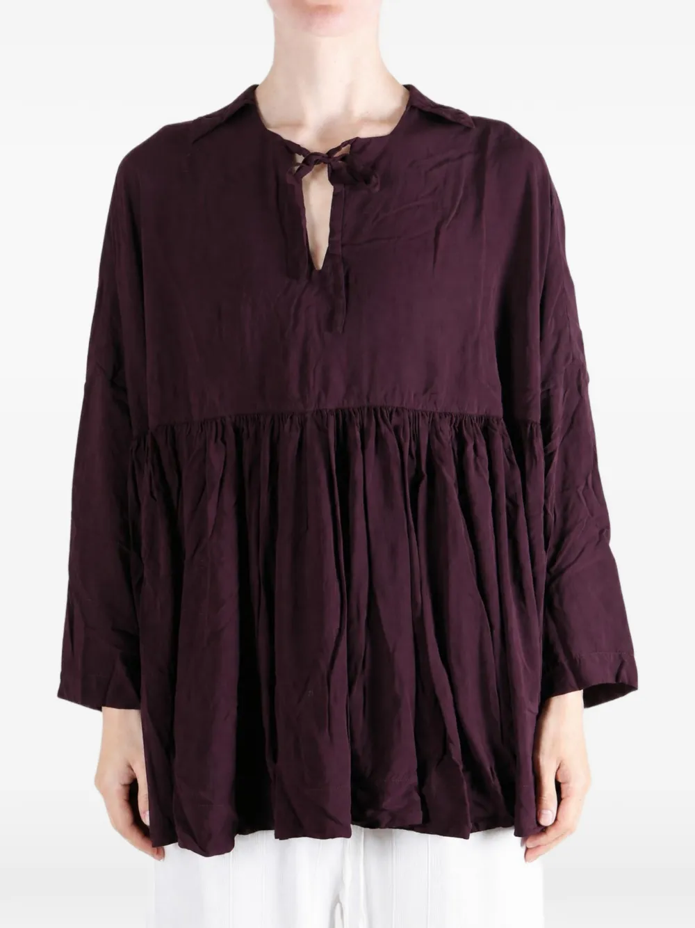 Casey Casey Halles BB tie-fastening Top | Red | FARFETCH