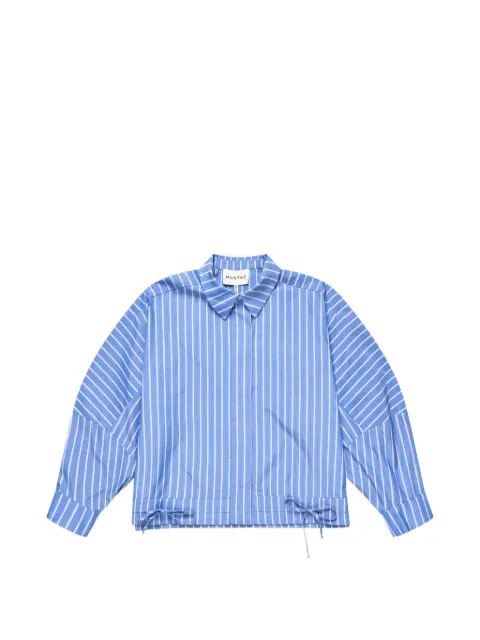MUNTHE Loasta striped drawstring shirt