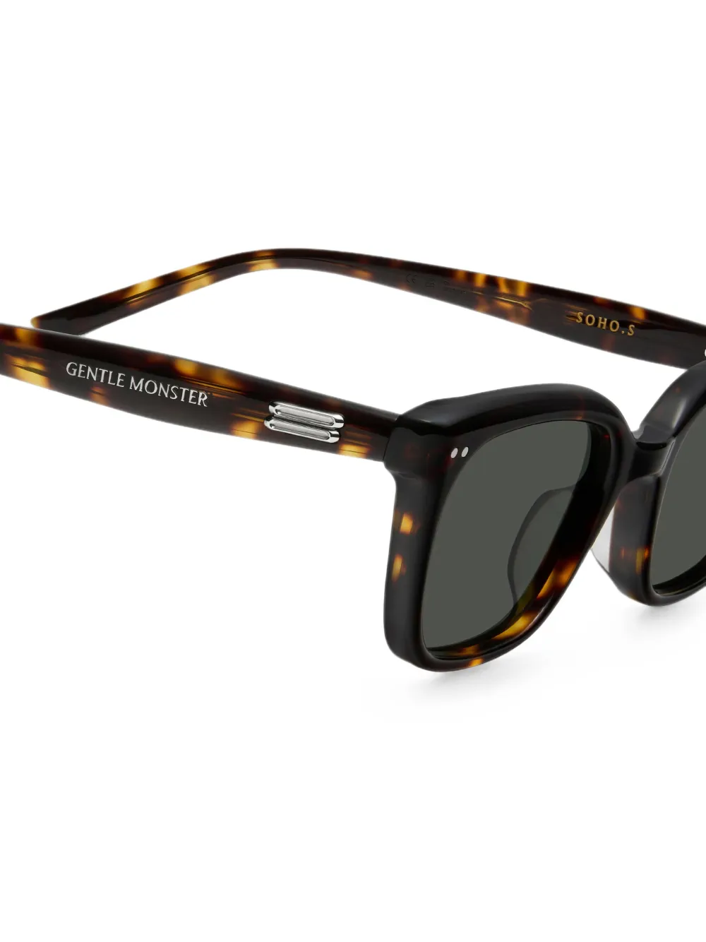 Gentle Monster Soho Small square-frame sunglasses Bruin