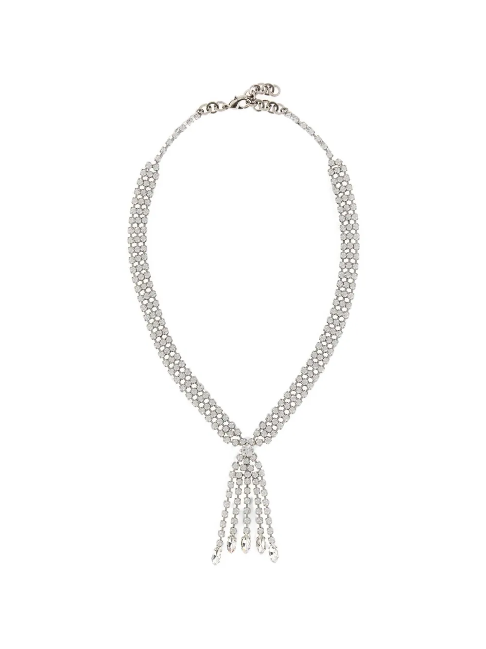 Alessandra Rich crystal-embellished necklace - Silber