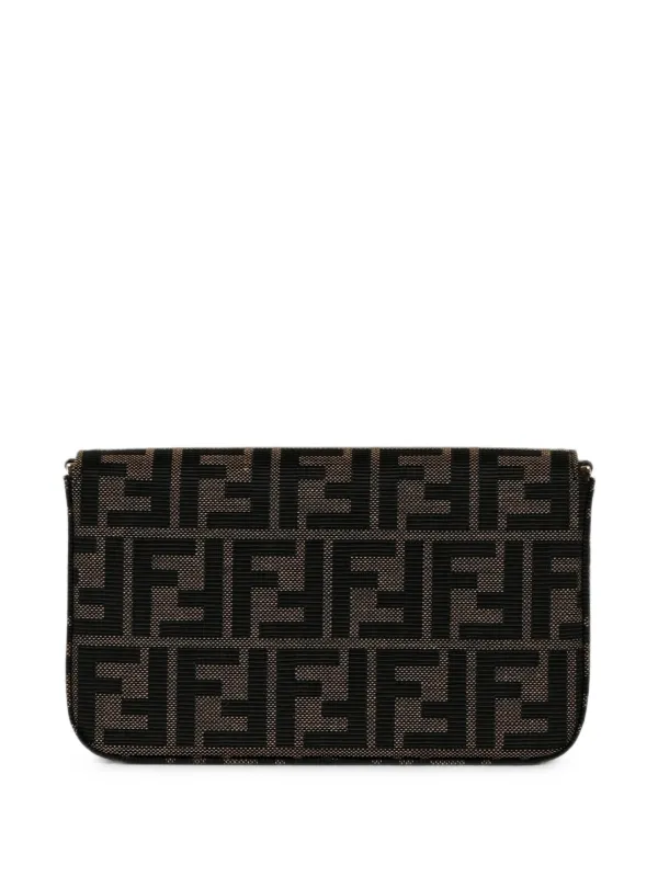 FENDI Zucca FF-motif Clutch Bag | Black | FARFETCH