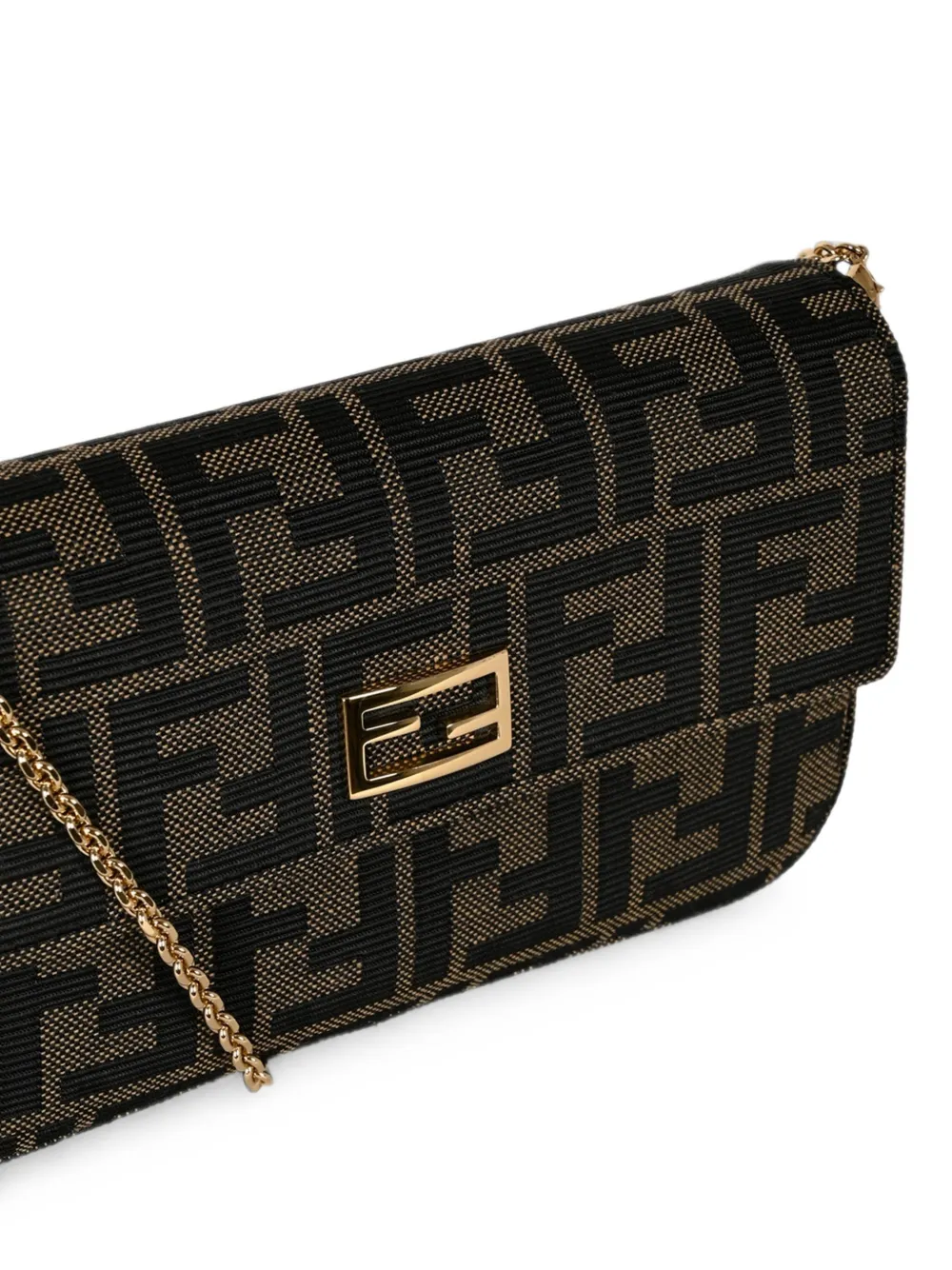 FENDI Zucca clutch met FF-patroon Zwart