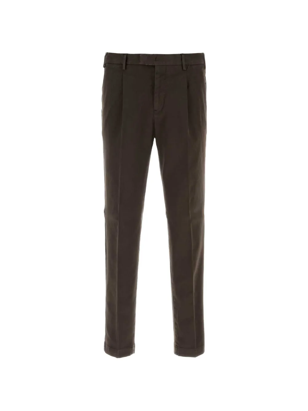 PT Torino pleated stretch-cotton trousers - Marrone