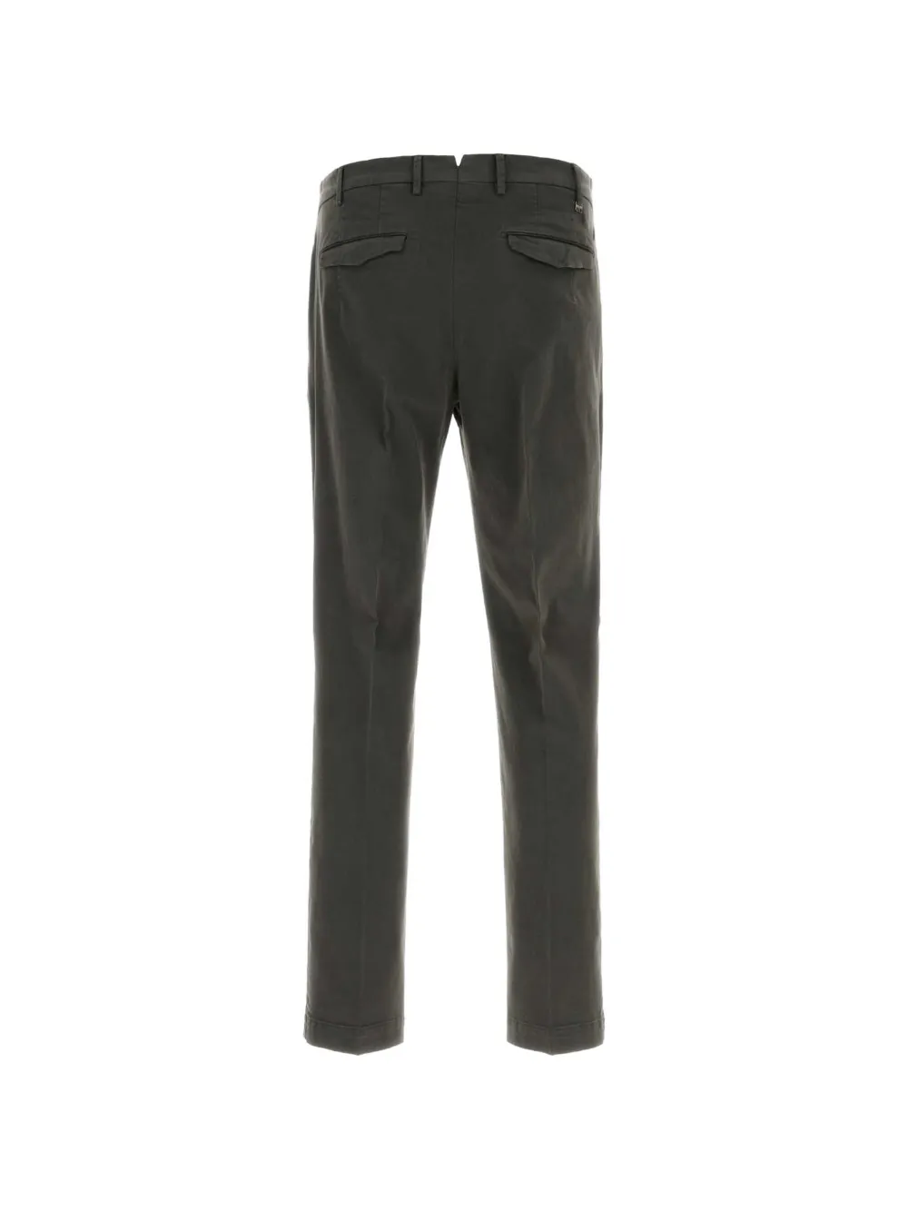 PT Torino Broek met riemlussen en plooien Grijs