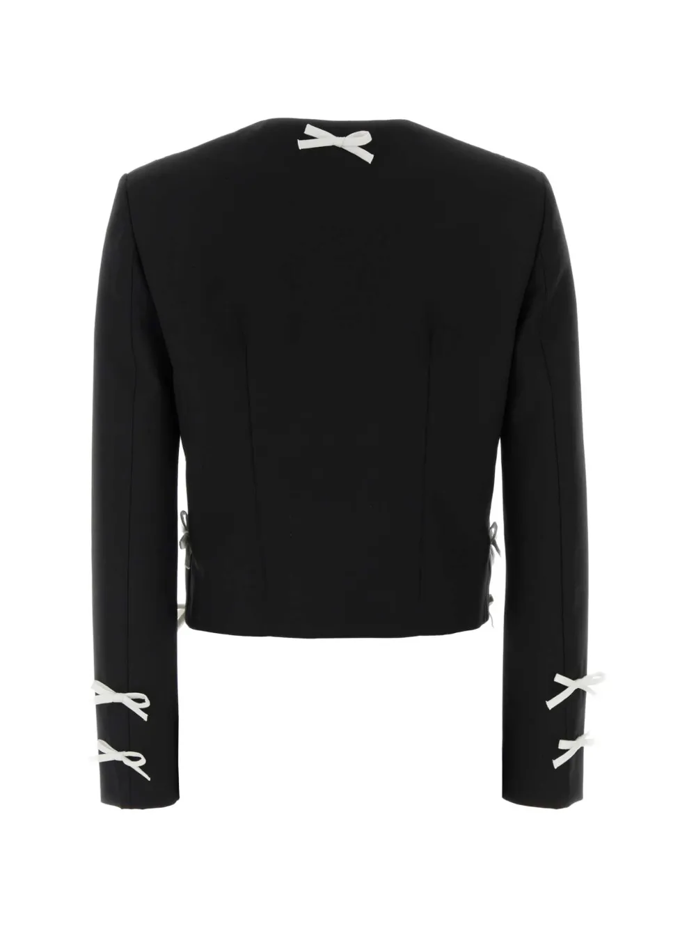 Moschino Jack van wolblend met strikken Zwart