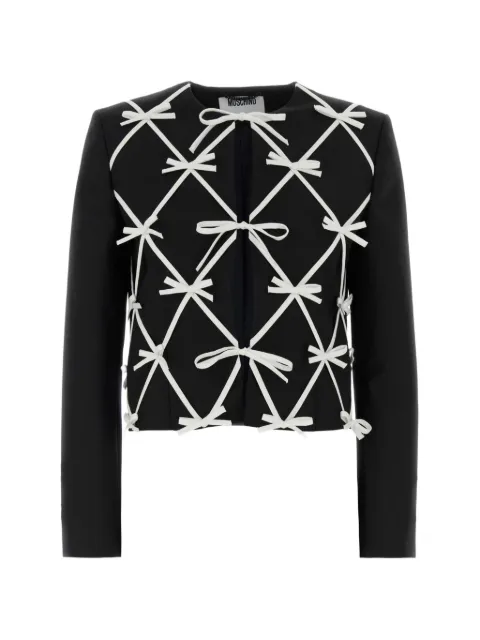 Moschino wool-blend jacket with bows