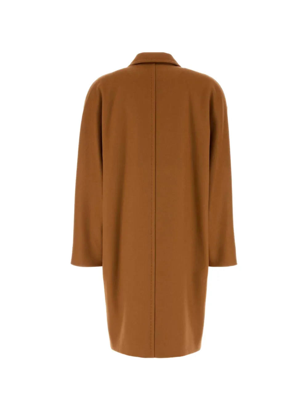 Max Mara Mastro jas van oranje wol Bruin