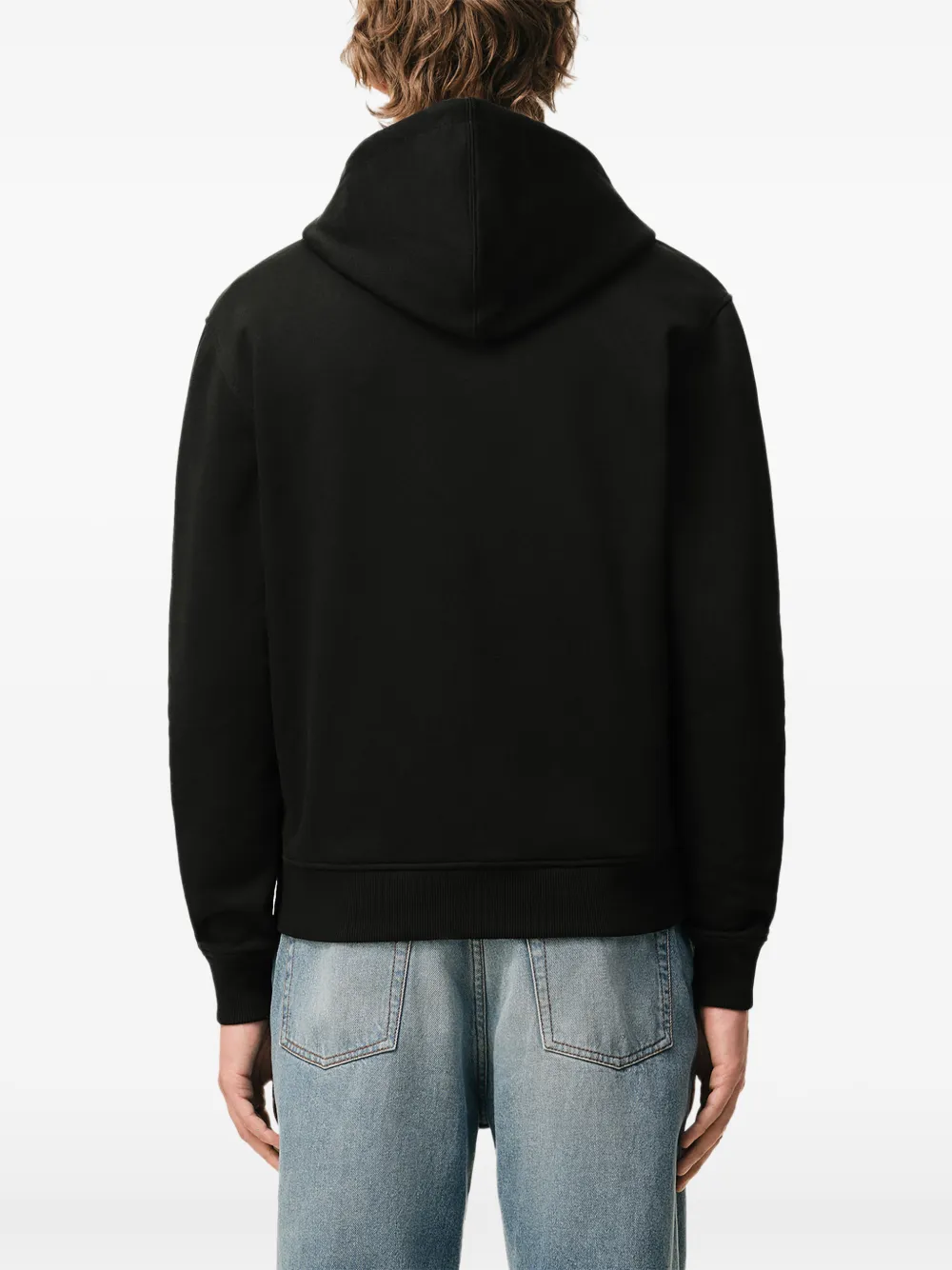 AMI Paris Katoenen hoodie met rits en Ami de Coeur Zwart