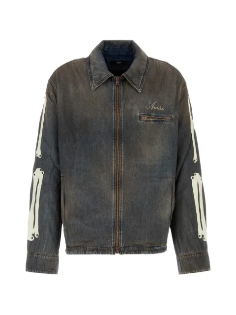 AMIRI Skeltal appliqué denim jacket