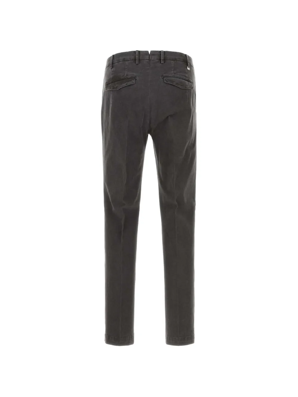PT Torino Broek met riemlussen en verwassen effect Grijs