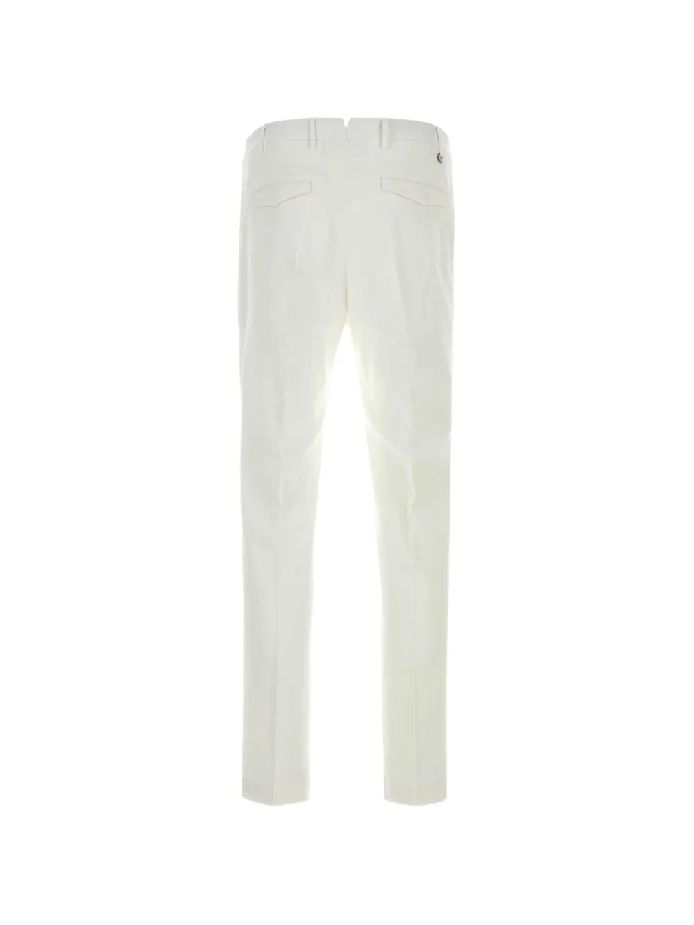PT Torino Broek met riemlussen Wit