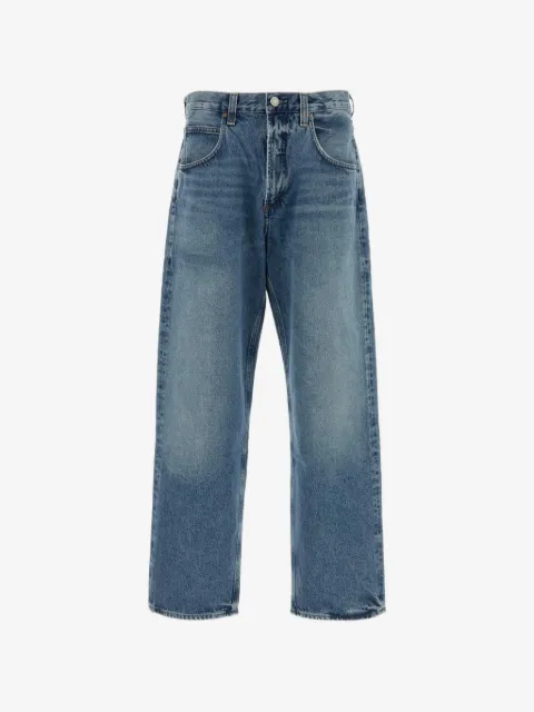 AGOLDE faded-effect straight-leg jeans