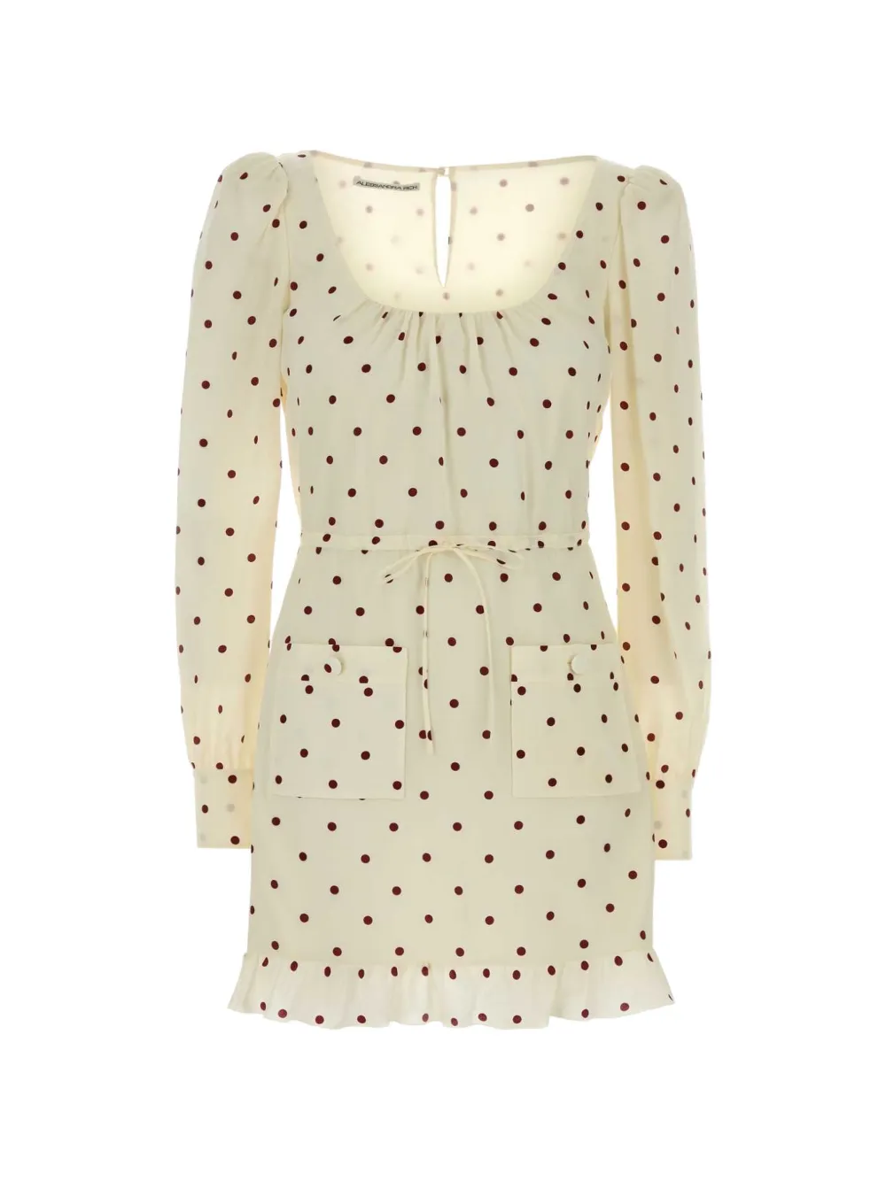 Alessandra Rich polka-dot ruffled mini dress