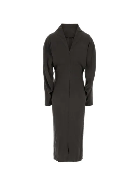 Giorgio Armani stretch-crepe V-back midi dress
