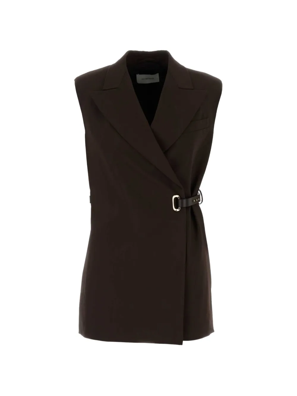 Sportmax Gettone belted vest - Braun