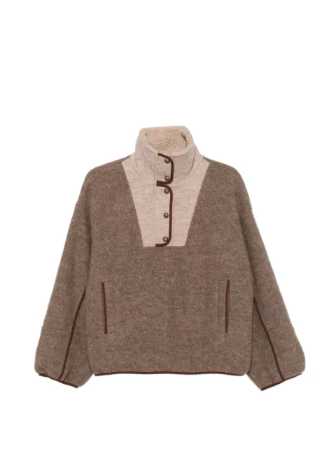 Sessùn contrast-panel press-stud jacket
