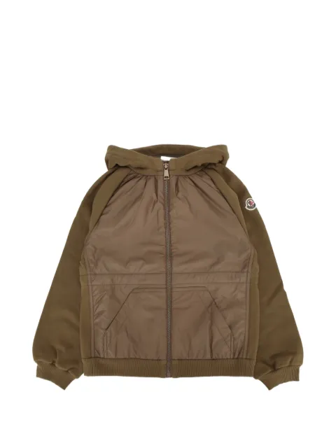 Moncler Enfant logo-detail zip-up hoodie