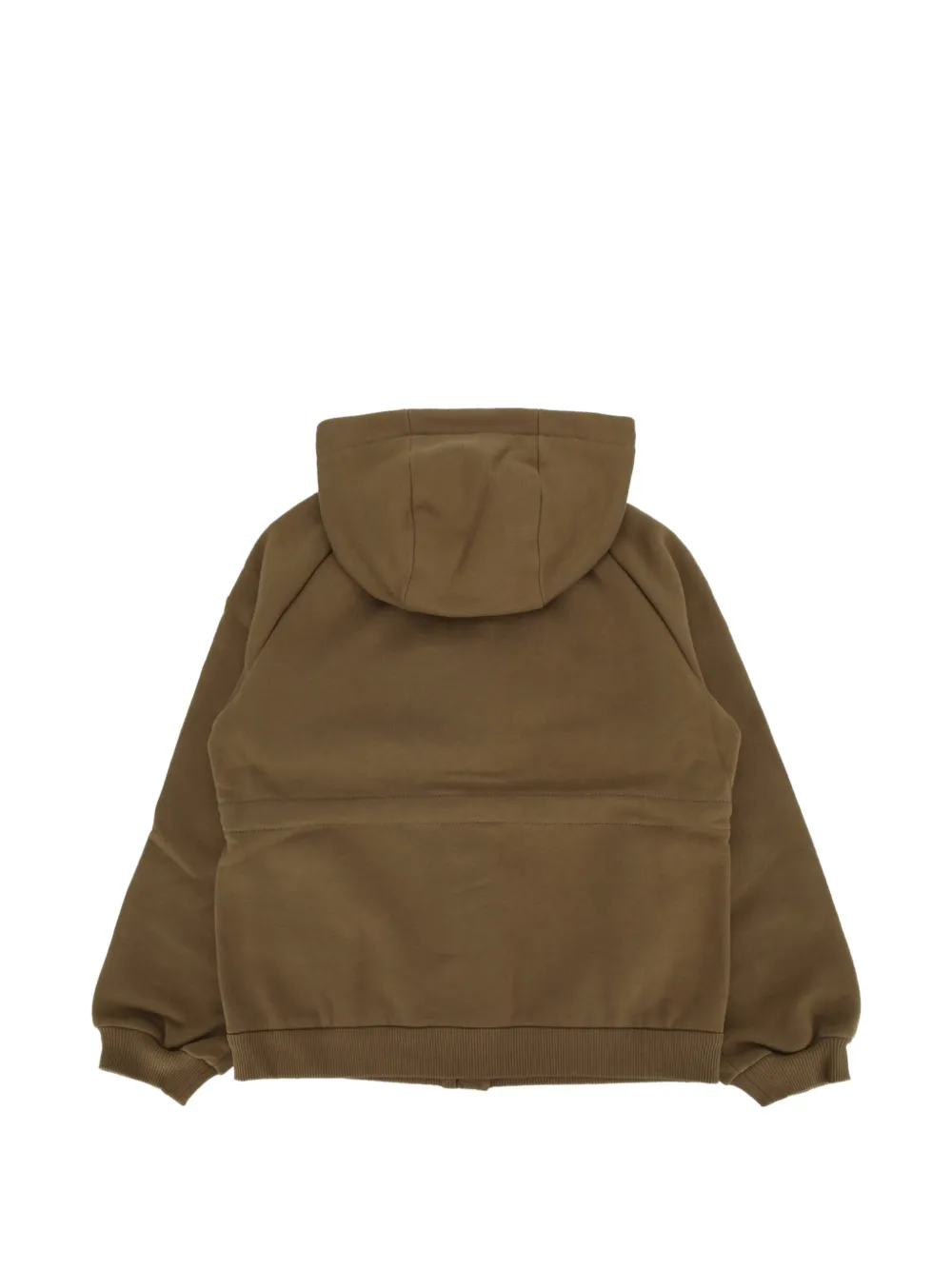 Moncler Enfant Hoodie met rits en logodetail Groen