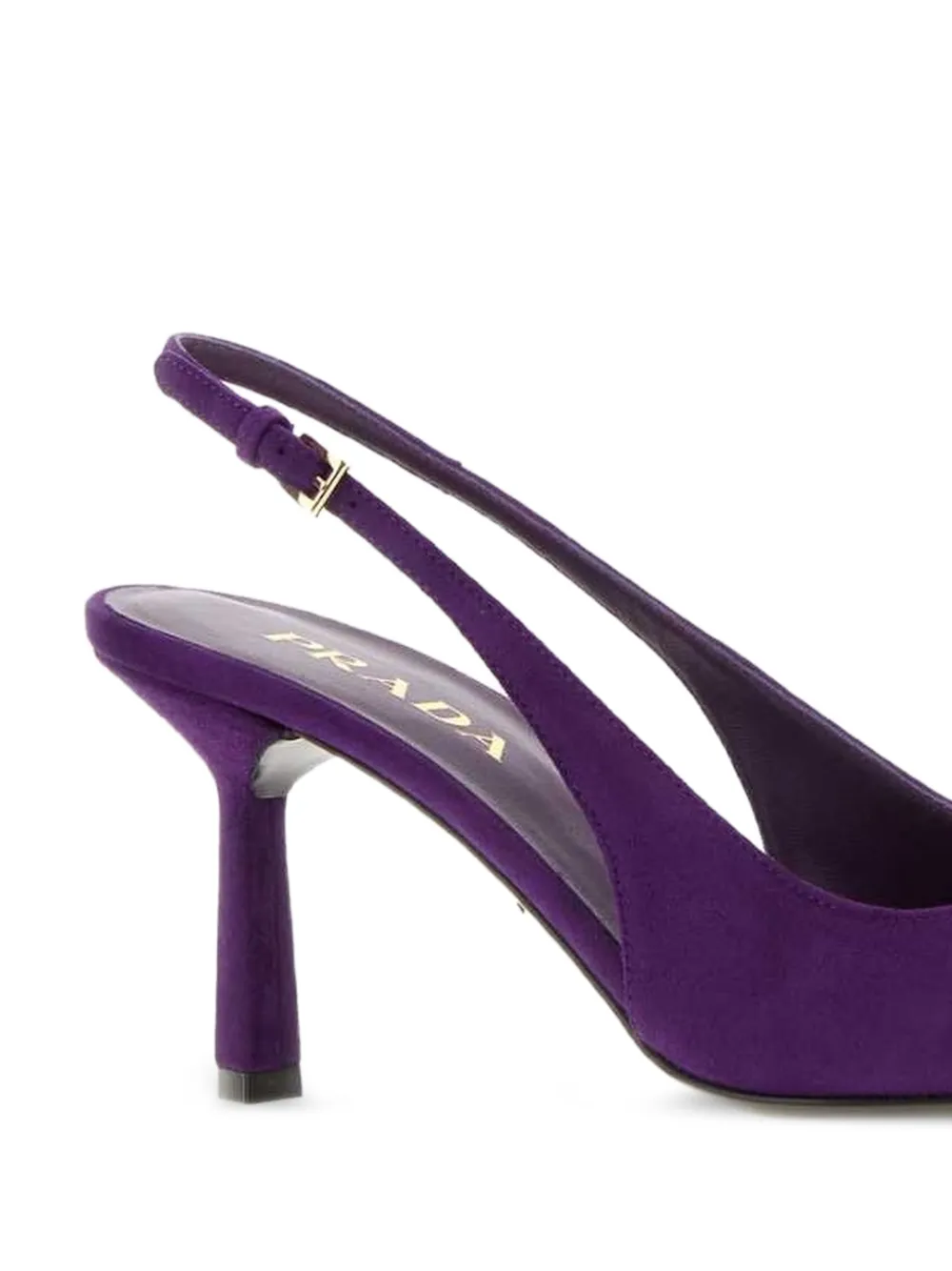 Prada pointed-toe slingback pumps Paars
