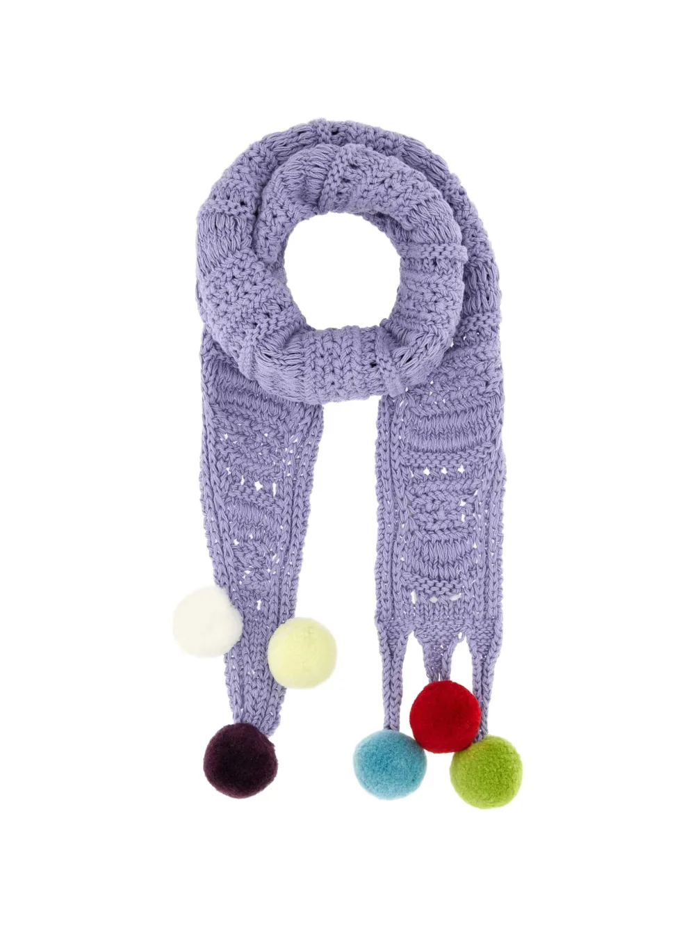 JW Anderson pom-pom crochet scarf - Viola