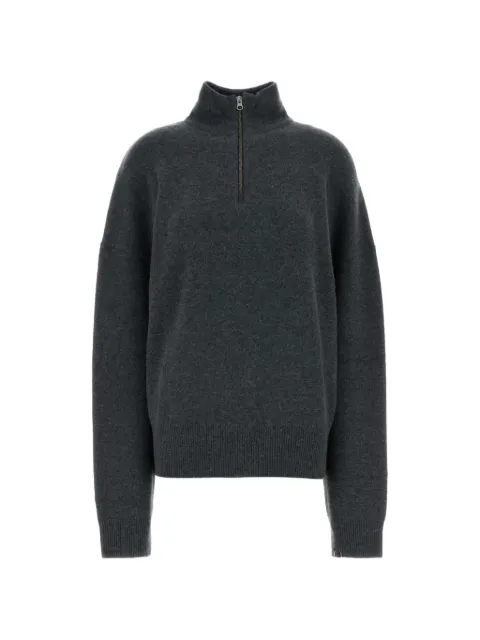 extreme cashmere n°235 Hike Pullover mit kurzem Reißverschluss