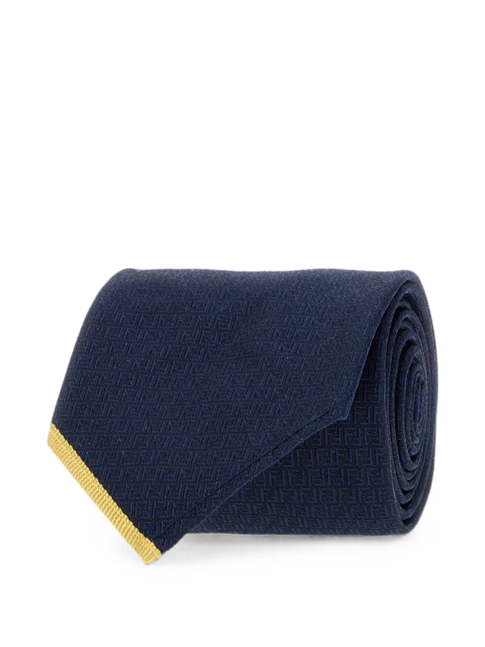 FENDI FF zijden stropdas Blauw