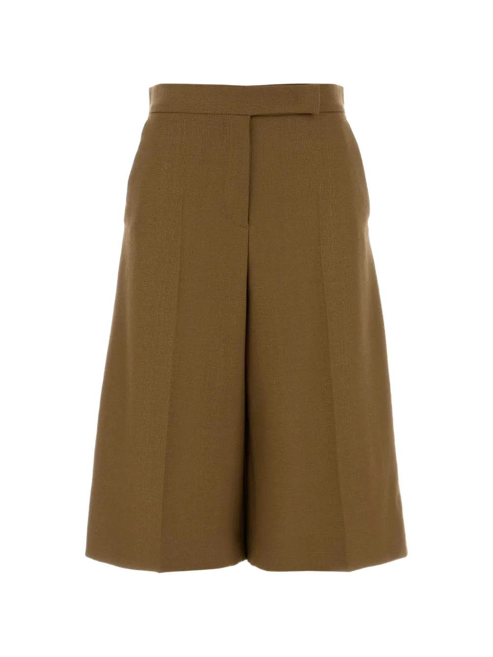 Max Mara Slub Bermudas aus Canvas - Camel - Braun