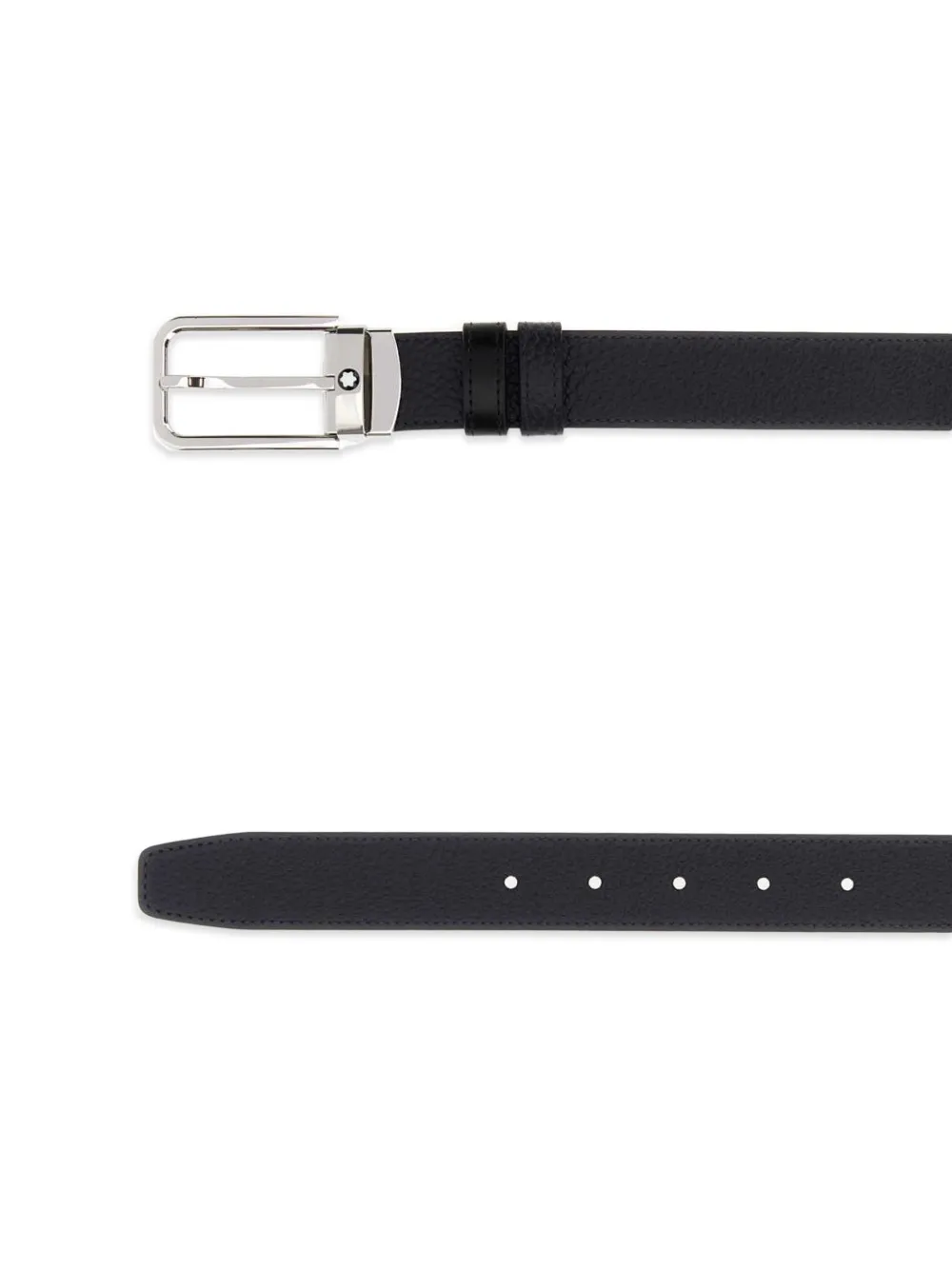 Montblanc Omkeerbare riem van bewerkt leer Blauw