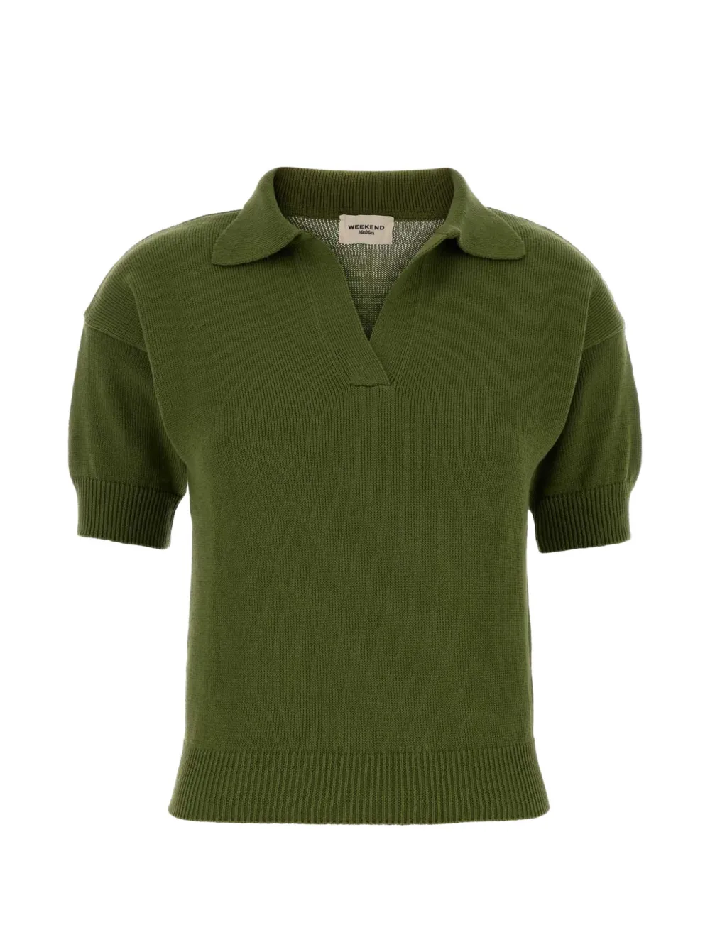Weekend Max Mara t-shirt à col v - Vert Weekend Max Mara t-shirt à col v - Vert