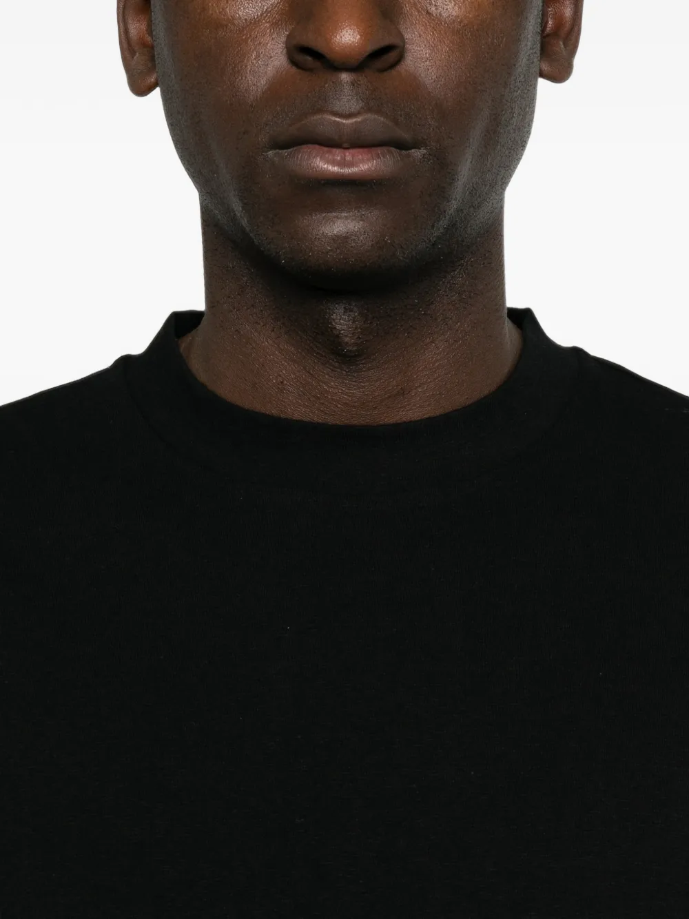 The Row Madoc Short-sleeve Crew-neck T-shirt in Black, view 5