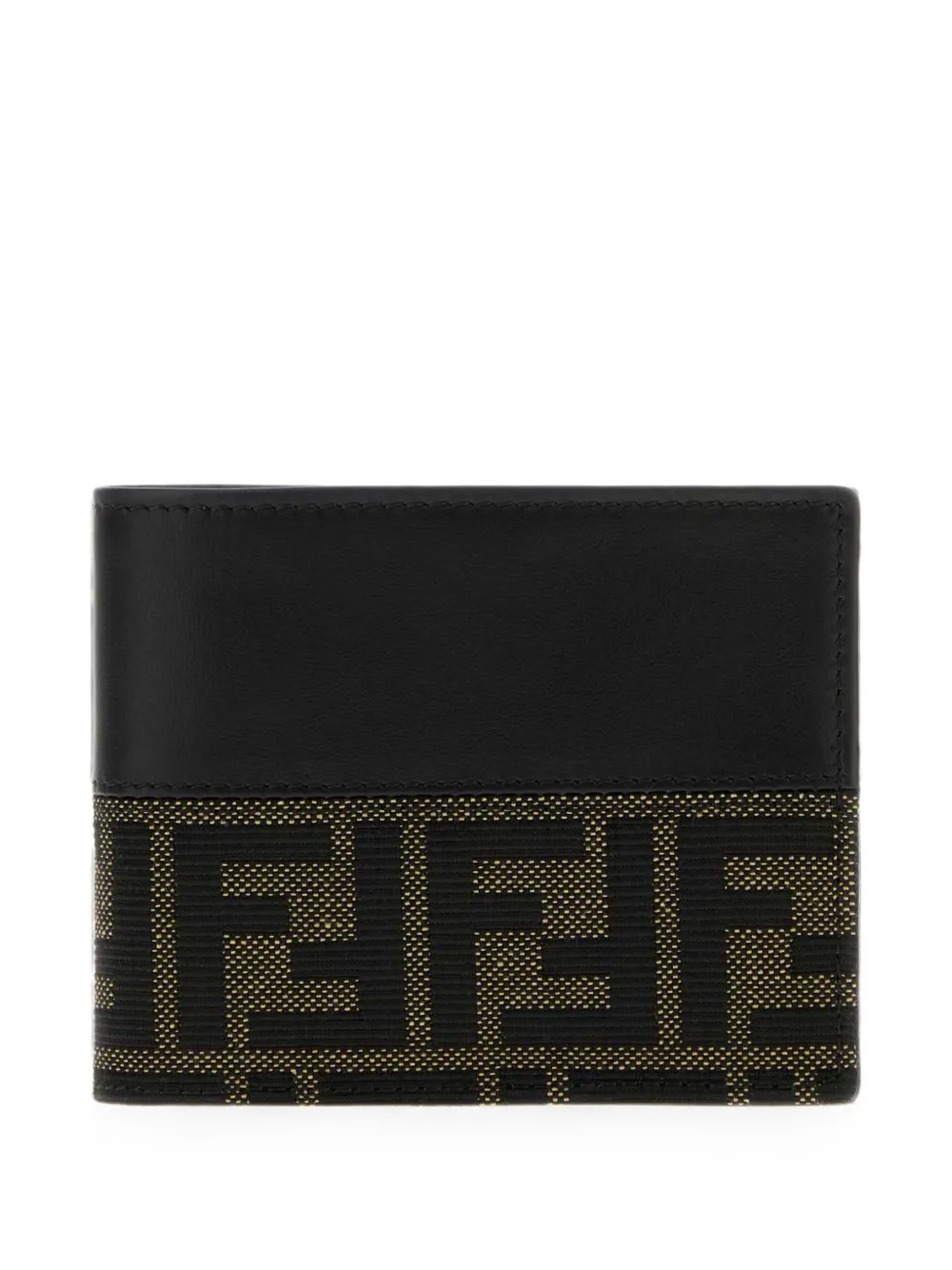 FENDI FF jacquard wallet - Nero