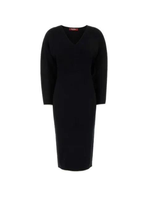 Max Mara Emiro Midikleid mit V-Ausschnitt