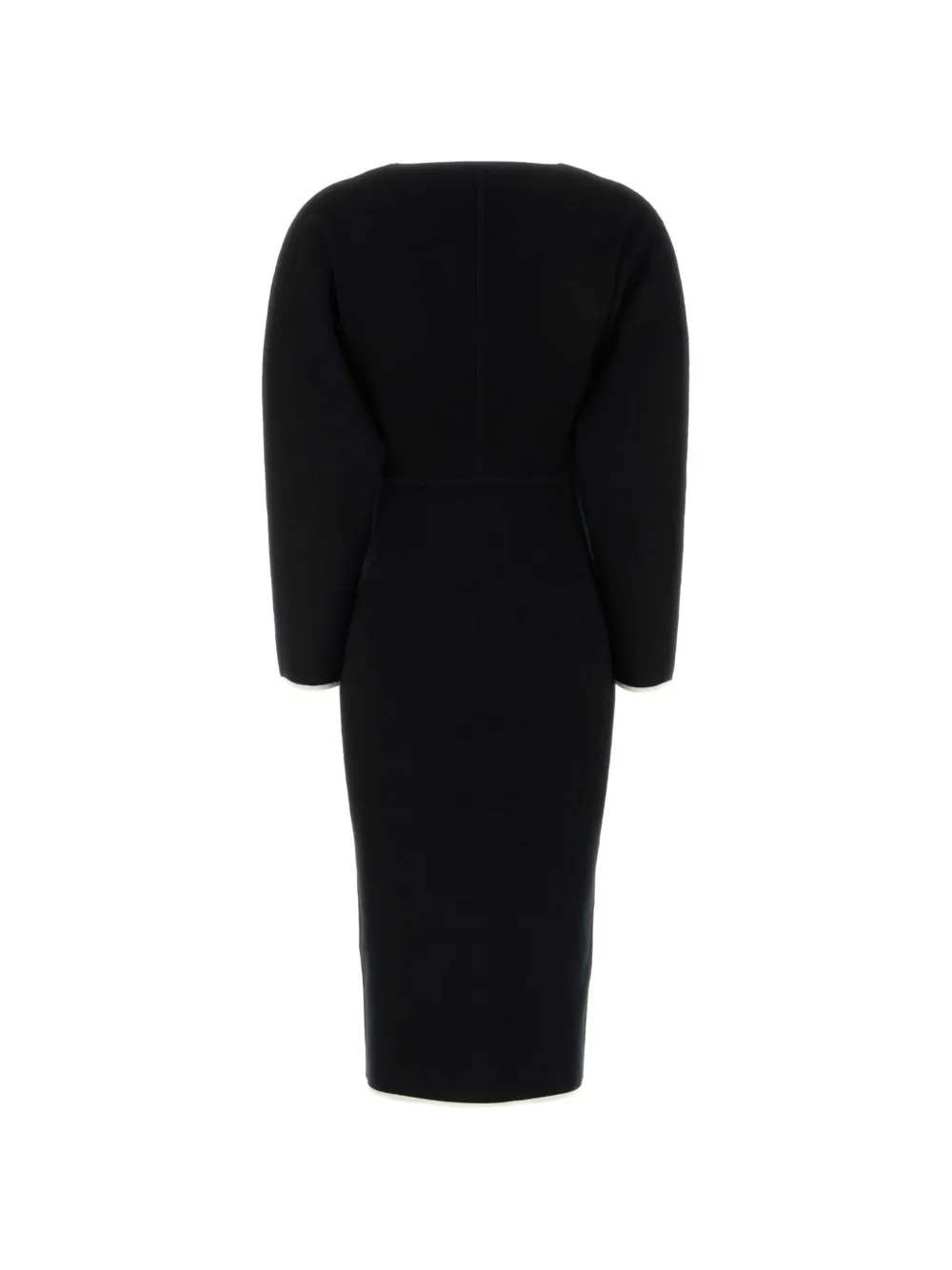 Max Mara Emiro midi-jurk met V-hals Zwart